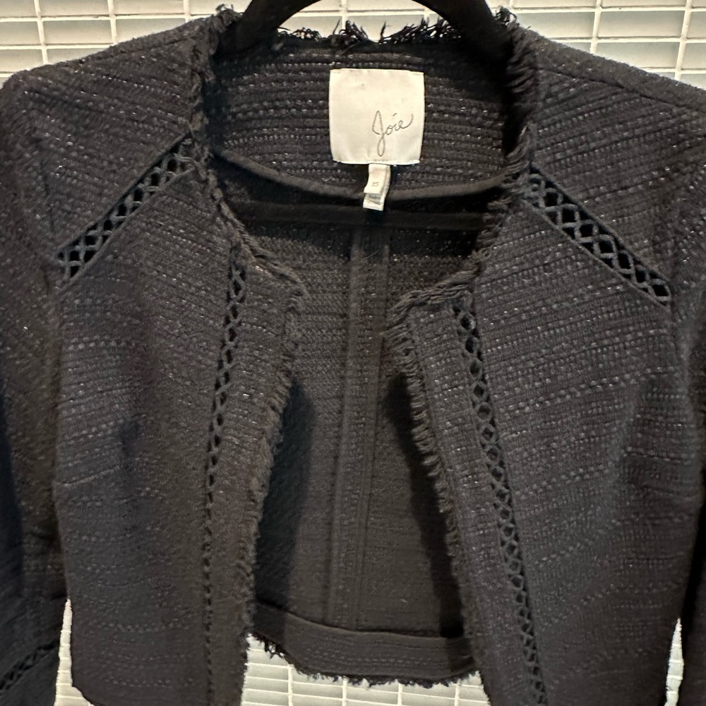 Joie Black Tweed Jacket XS